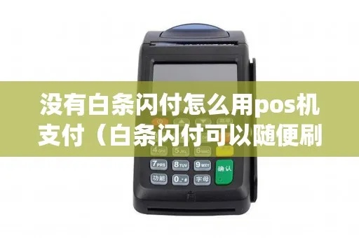 白条怎么pos机用（白条支付流程详解）