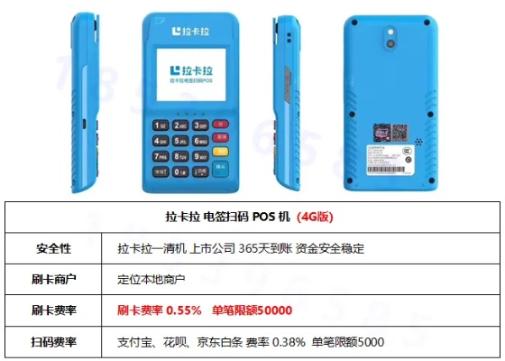 拉卡拉pos机刷够多少返还押金 拉卡拉pos机多扣手续费