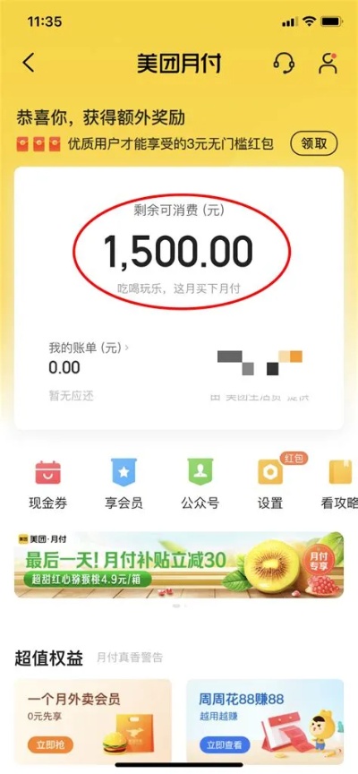 揭秘美团月付，如何套出30元以下的消费额度？