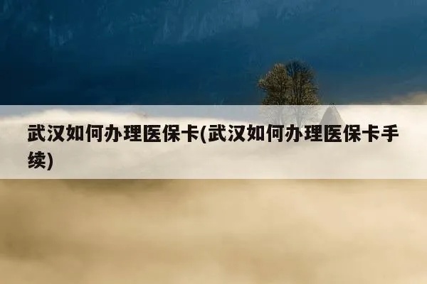 武汉医保卡取现指南，政策、流程与注意事项