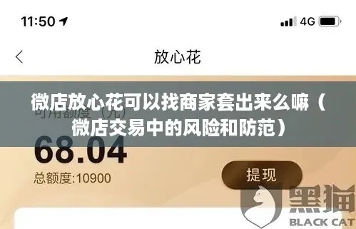 微店放心花可以套出来到微信吗？