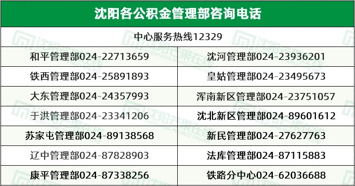 沈阳市公积金可以取现吗？